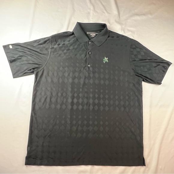 (brand unknown) Playdry -XL -Men’s Golf Shirt -Polo - Black with Diamond Texture - Picture 14 of 14